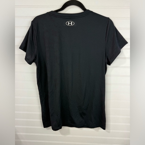 Under Armour women’s black & pink loose fit heat gear athletic top. Size Large - Picture 3 of 3